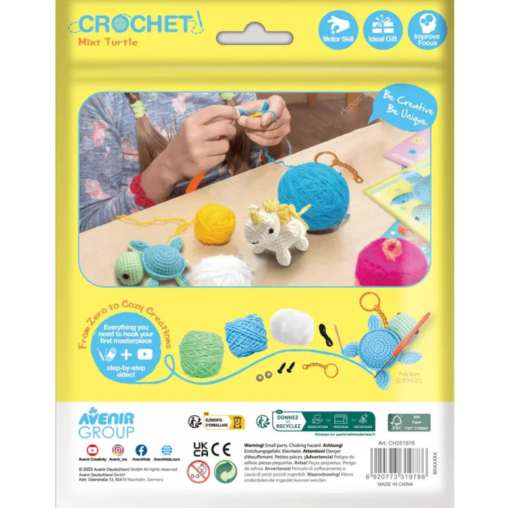 Haz tu llavero de crochet: tortuga