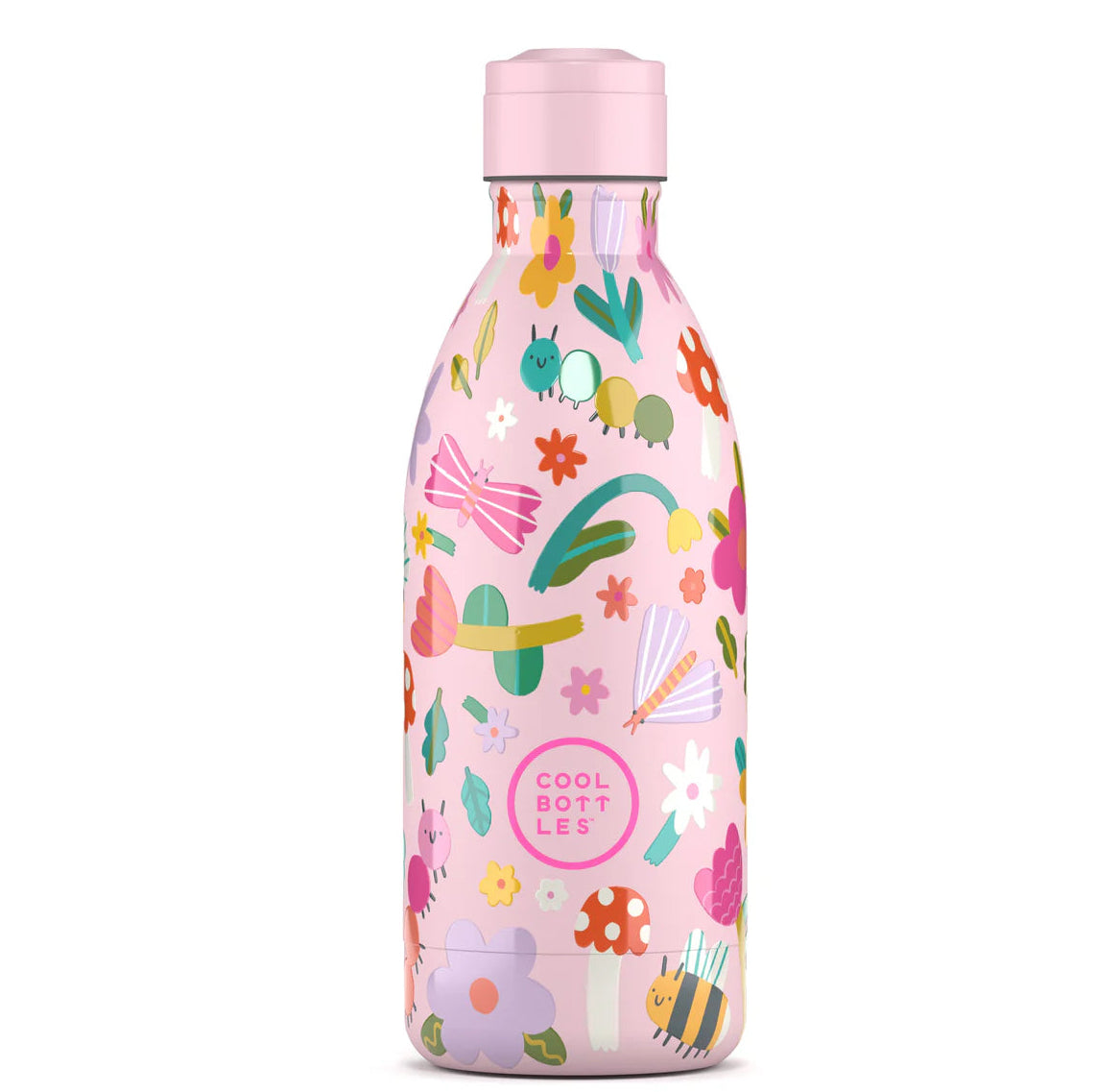 Botella de acero con pajita 500 ml. · bug life