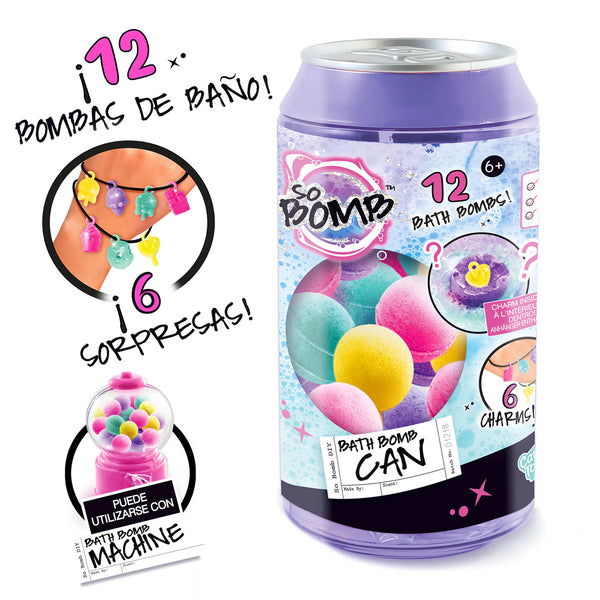 Lata 12 bombas de baño ¡con sorpresa!