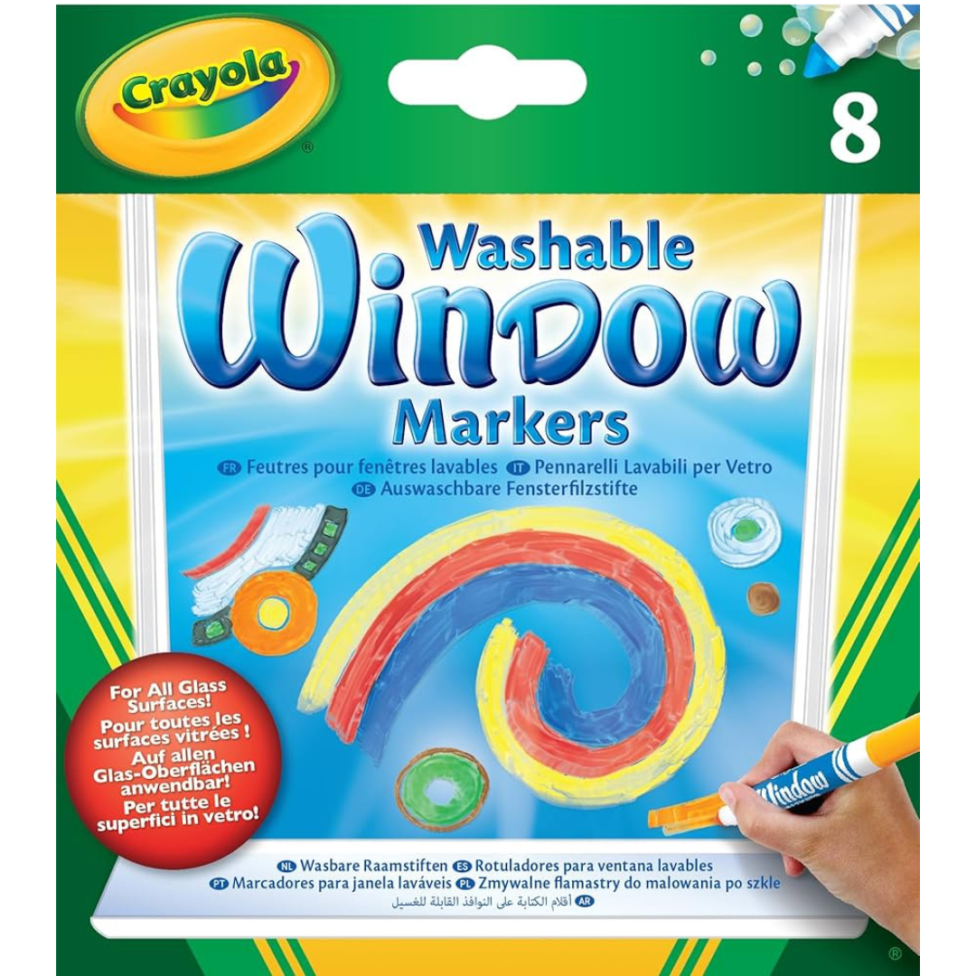 8 rotuladores lavables para ventanas
