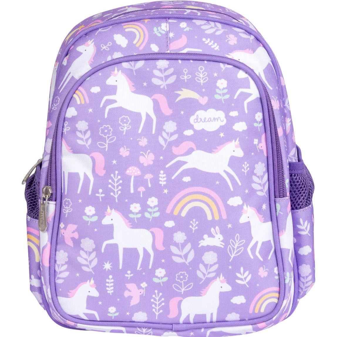 Mochila infantil con bolsillo térmico ALLC · unicornios