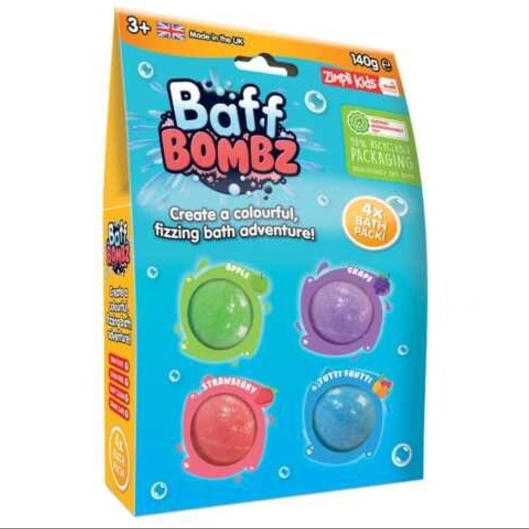 4 bombas de baño pequeñas