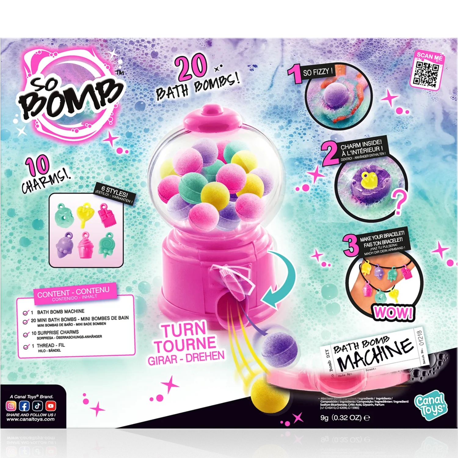 Dispensador de bombas de baño