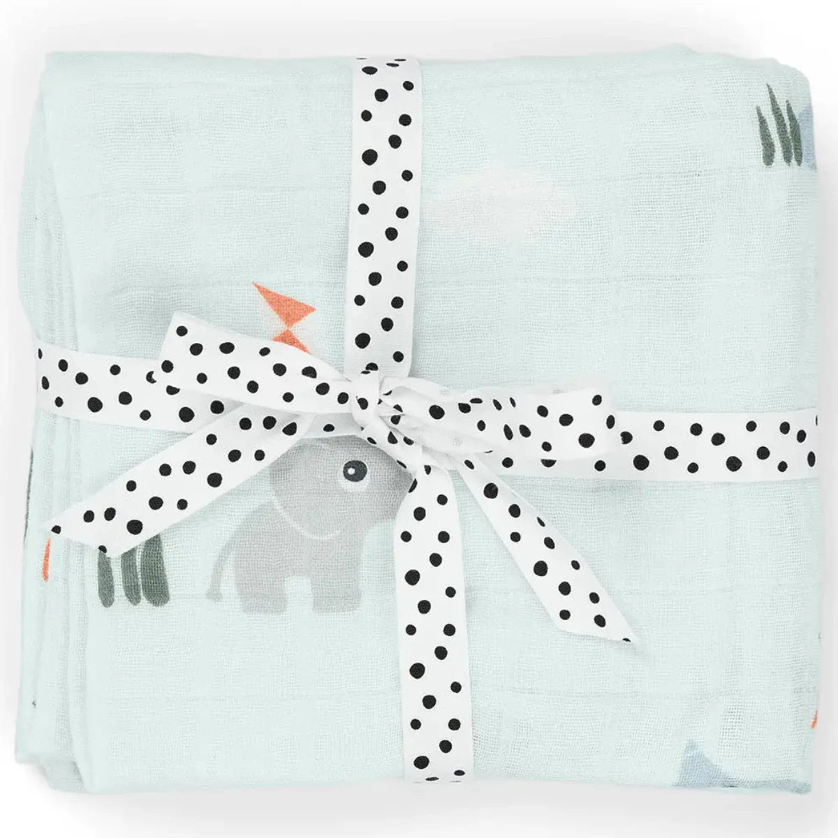 Pack 2 muselinas de algodón DONEBYDEER 65X65 · playground azul
