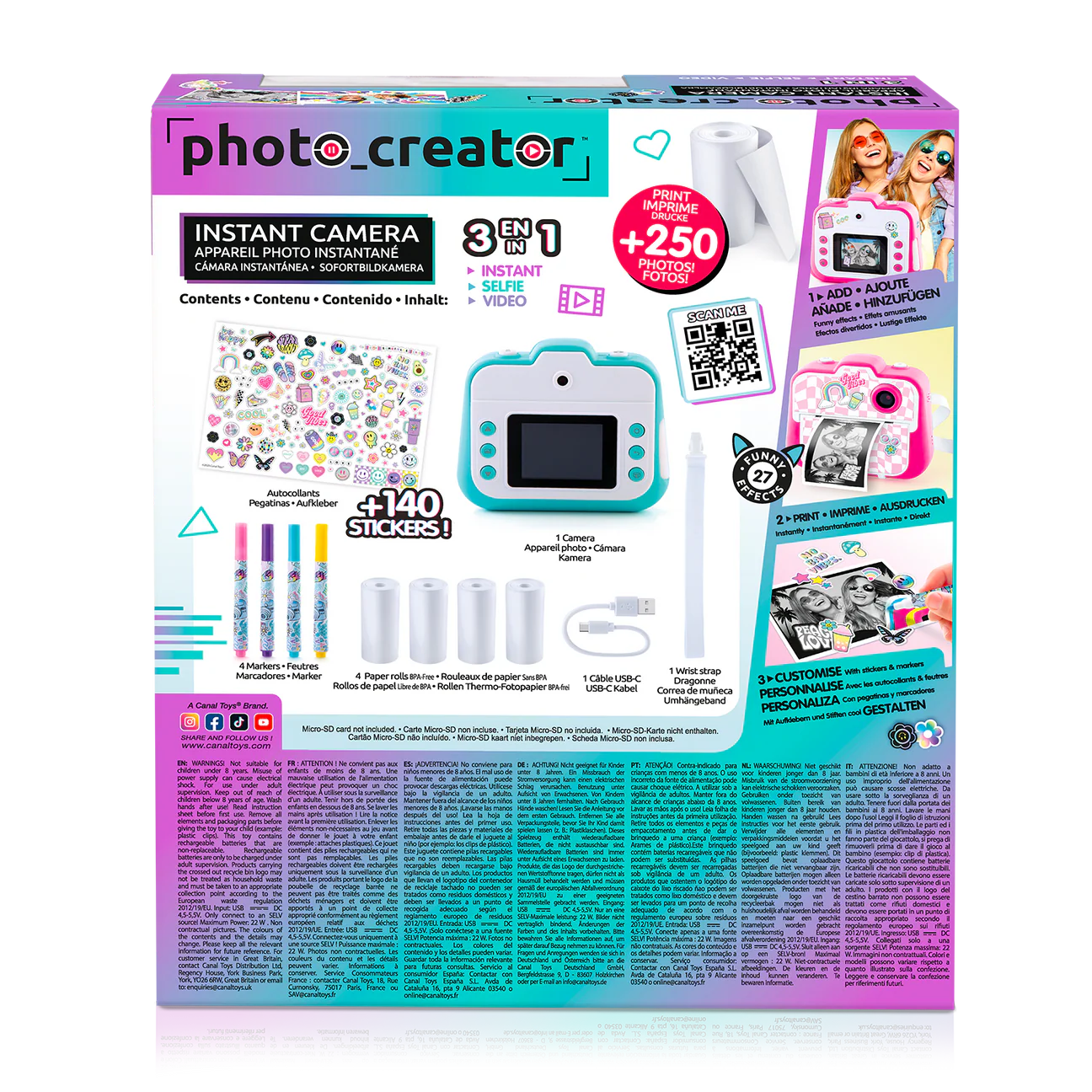 Cámara instantanea PHOTO CREATOR