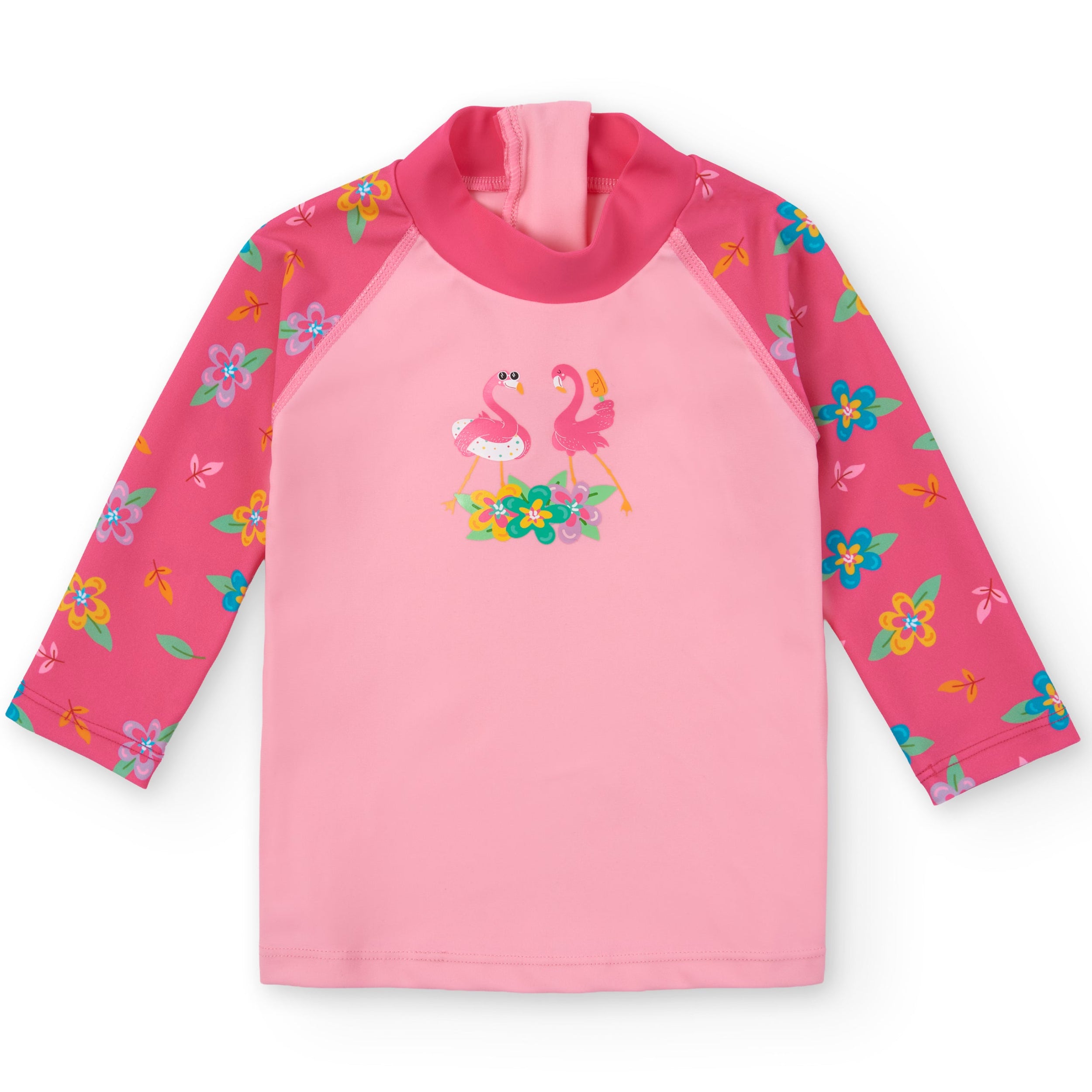 Camiseta protección solar de manga larga BTBOX · flamingo