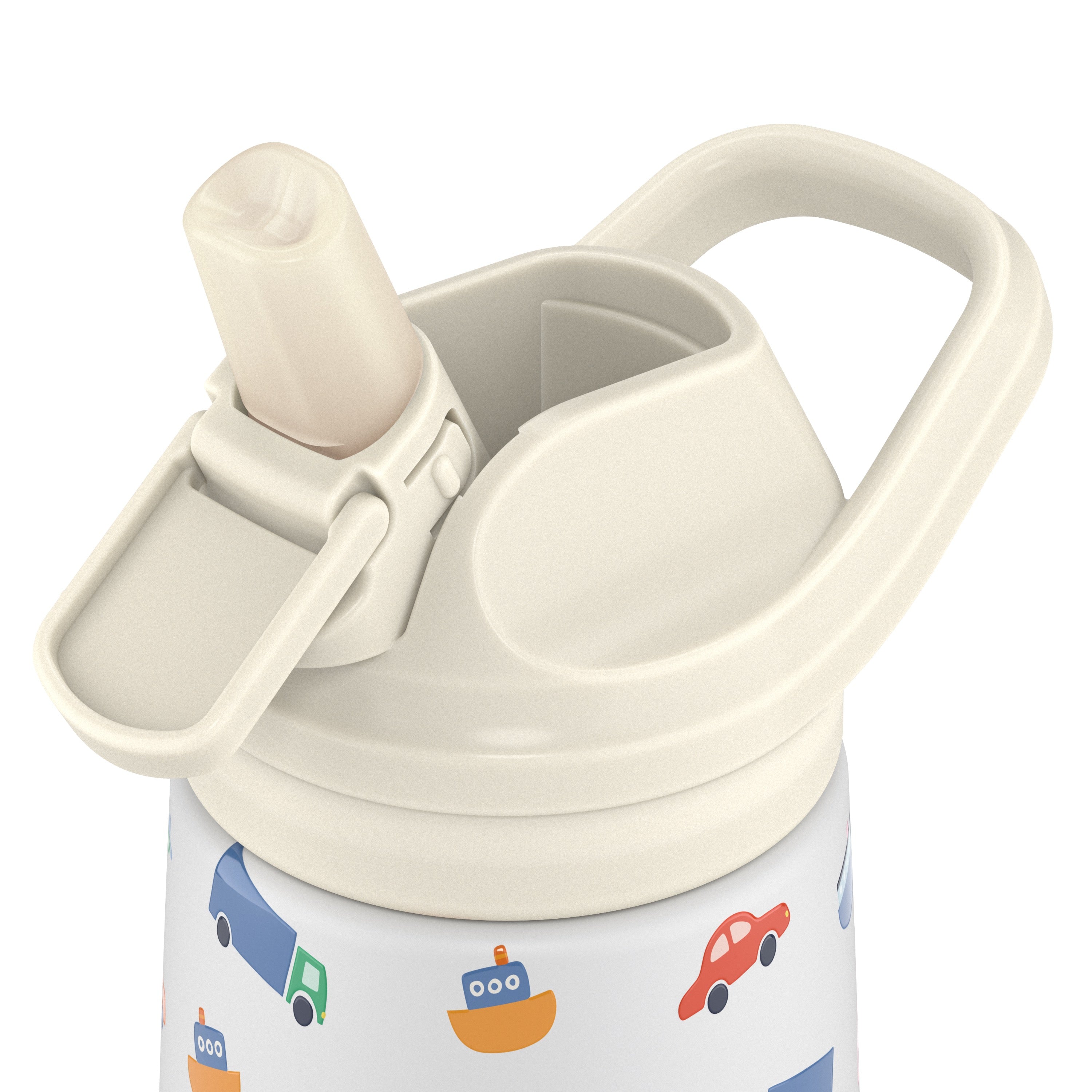 Botella de acero KIDDIE 350 ml.· little wheels