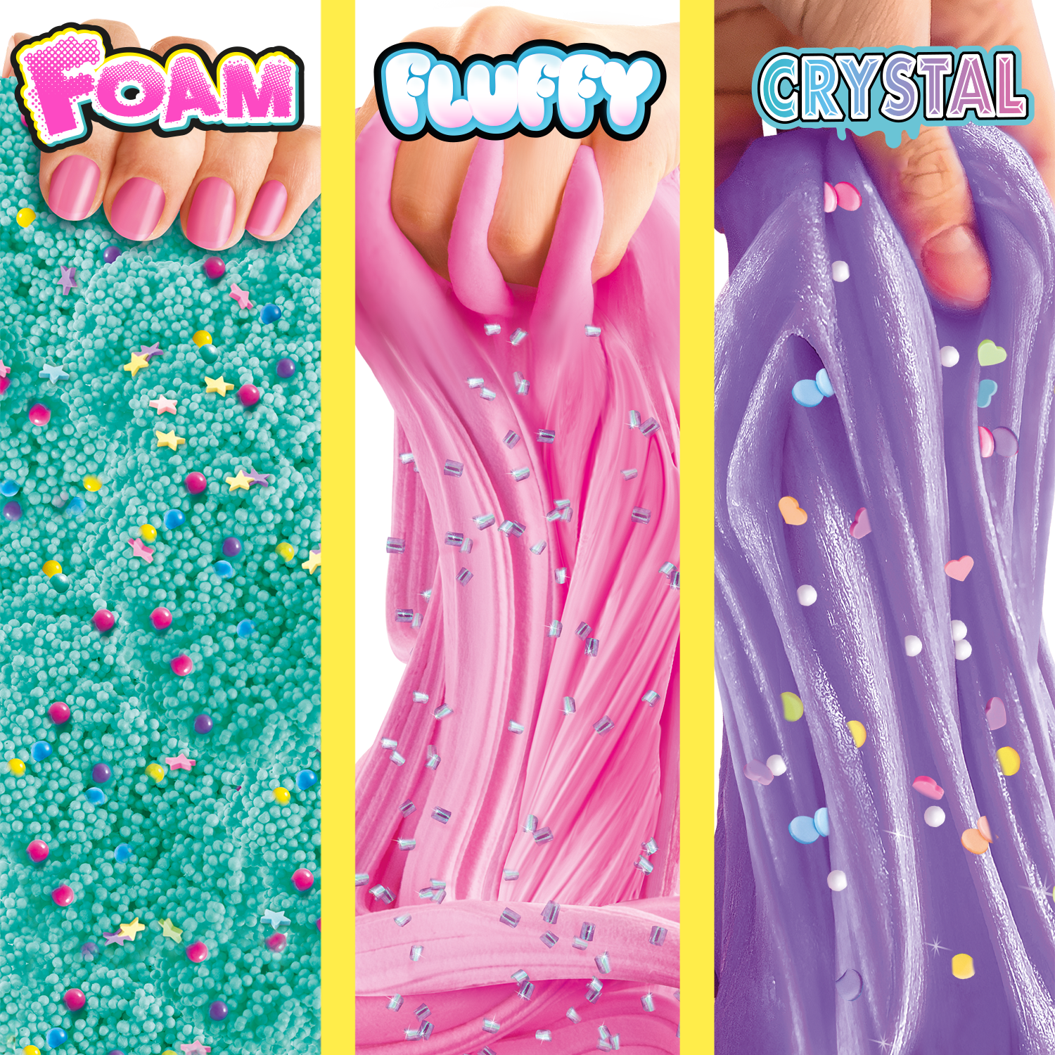 Súper cubos de slime, arena mágica y foam ¡sensaciones!