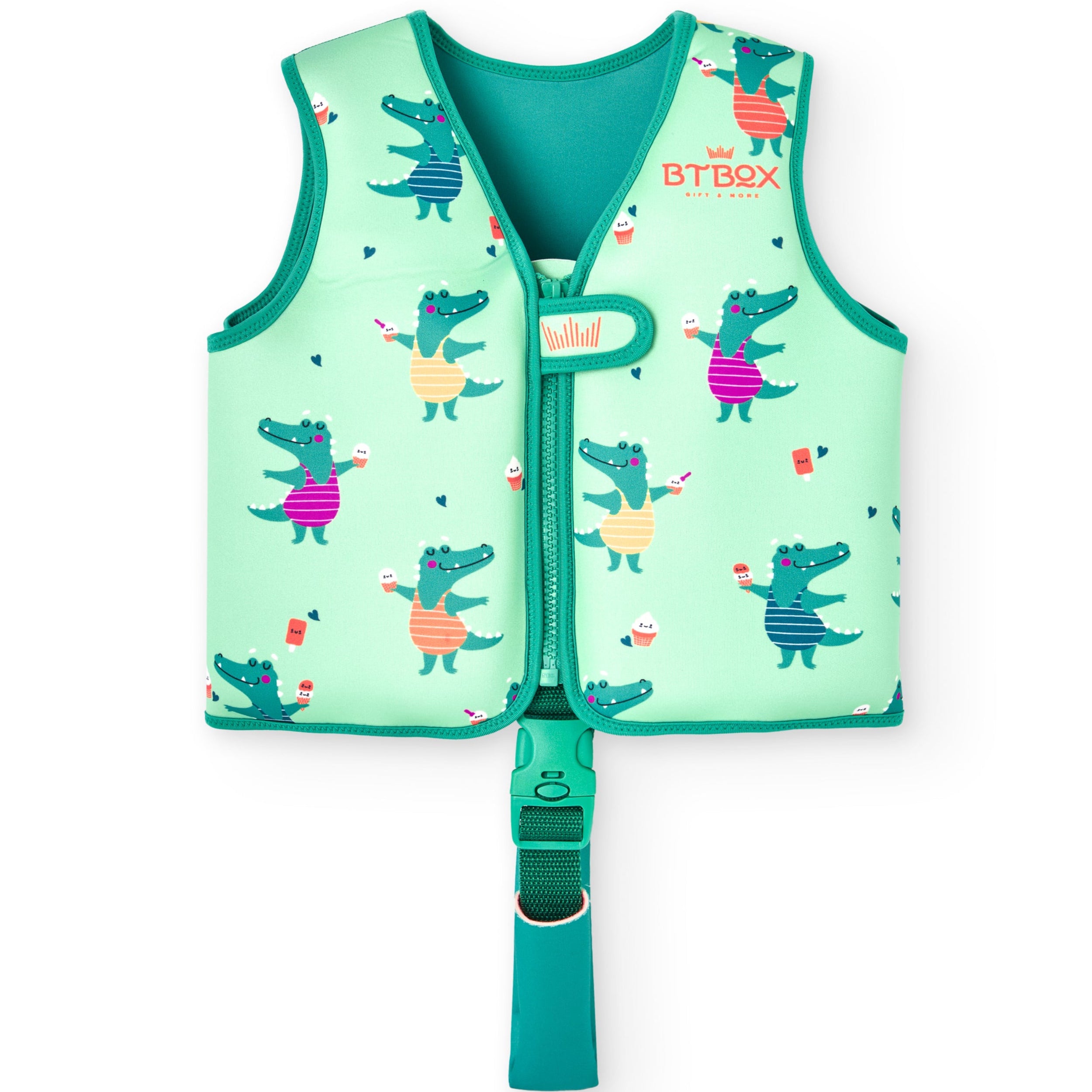 Chaleco flotador de aprendizaje BTBOX · cocodrilos