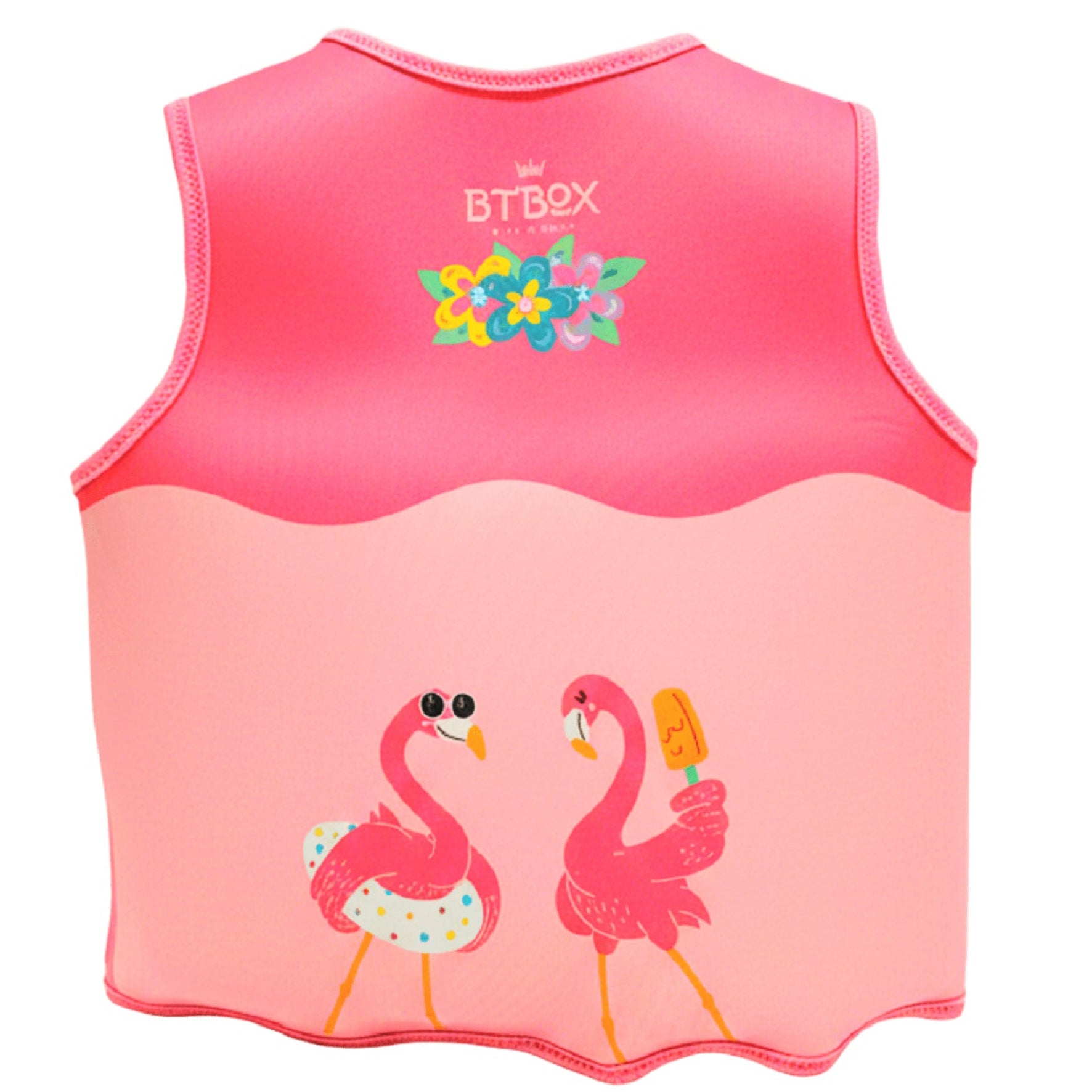 Chaleco flotador de aprendizaje BTBOX · flamingos