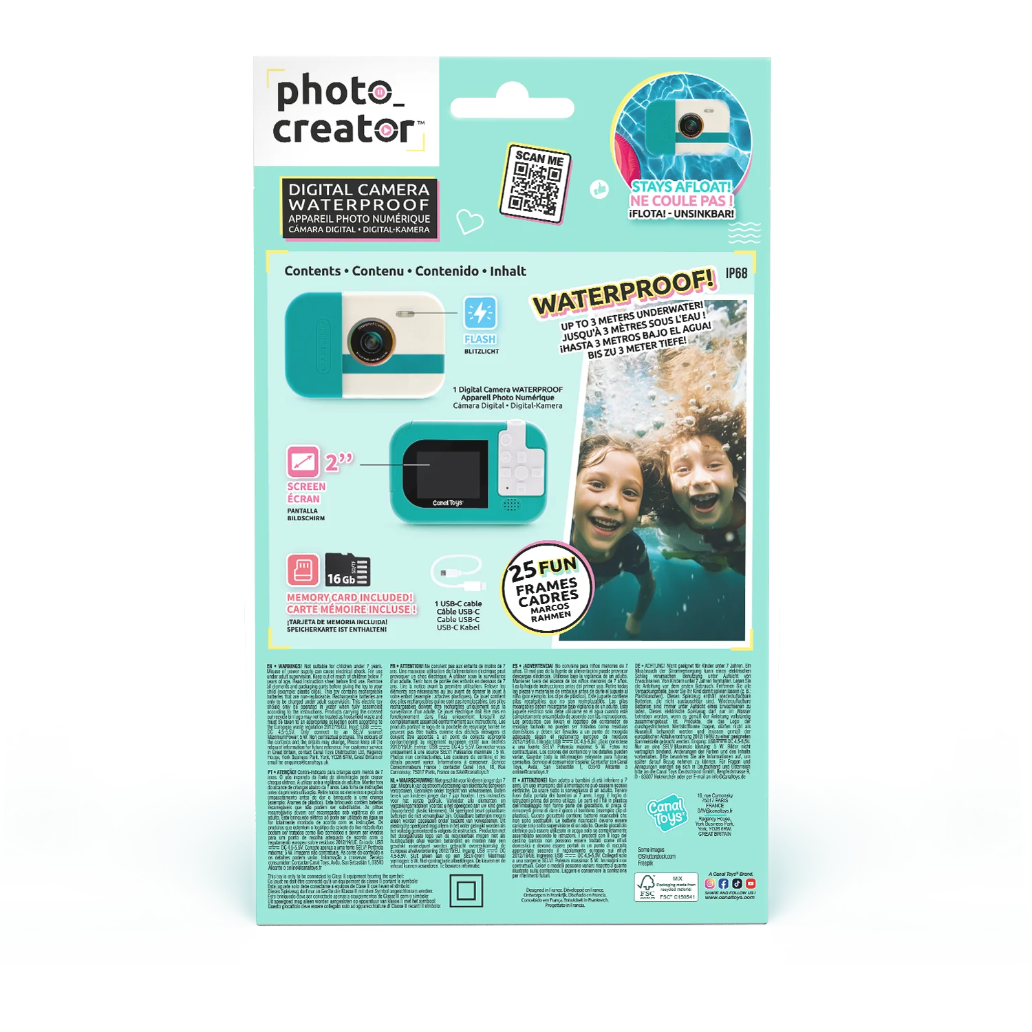 Waterproof cámara PHOTO CREATOR