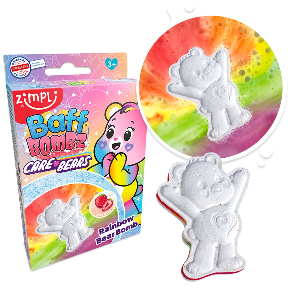 Bomba de baño oso amoroso ¡efecto arco iris!