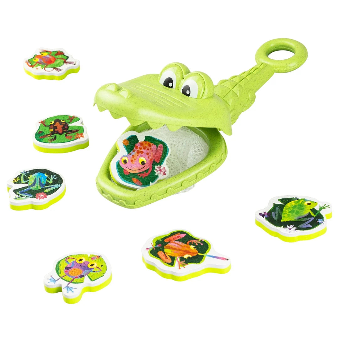 Cocodrilo ¡atrapa ranas!