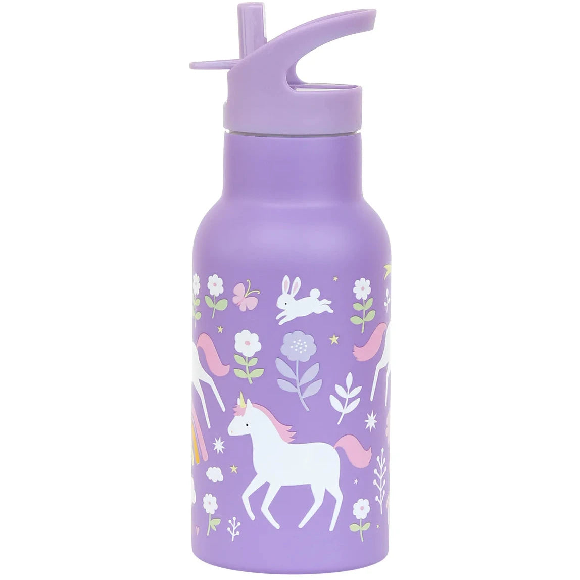 Botella de acero ALLC 350 ml. · unicornios