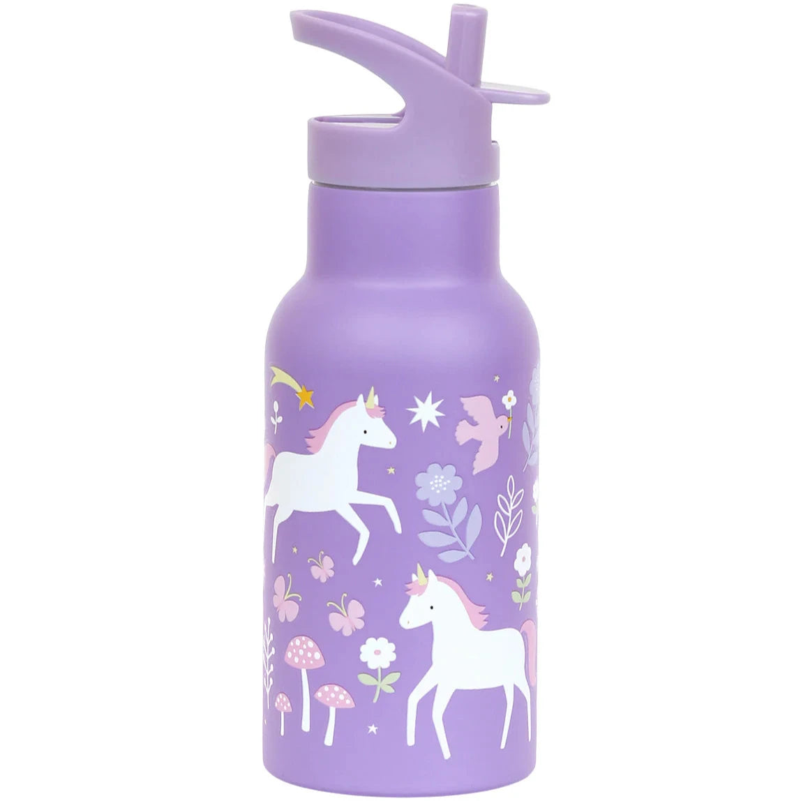 Botella de acero ALLC 350 ml. · unicornios