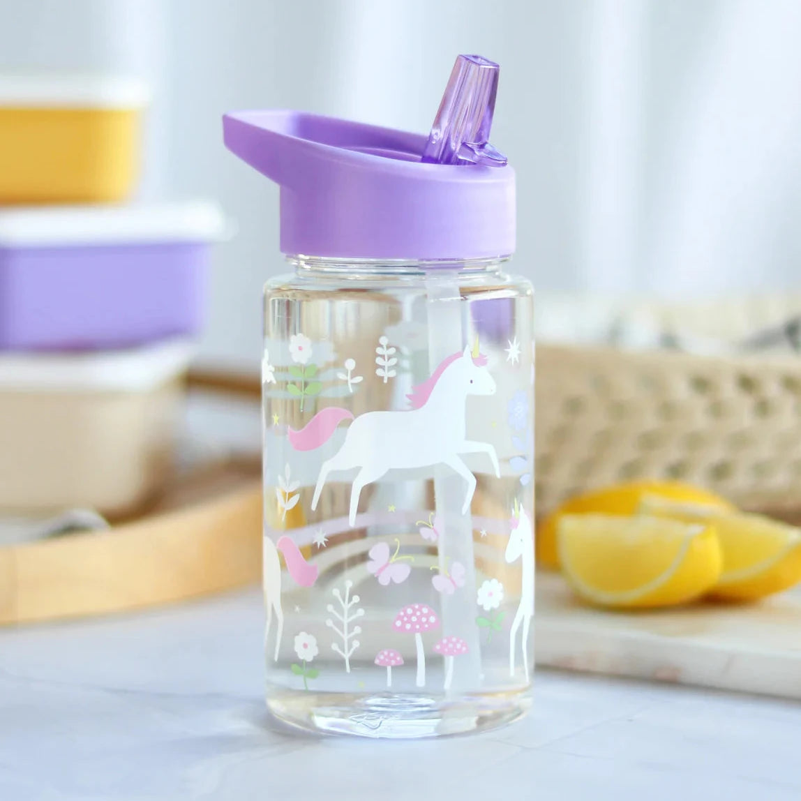 Botella de tritán ALLC 450 ml. · unicornios