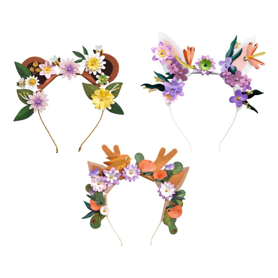 DIY crea tus diademas de animales y flores