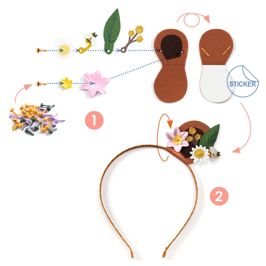 DIY crea tus diademas de animales y flores