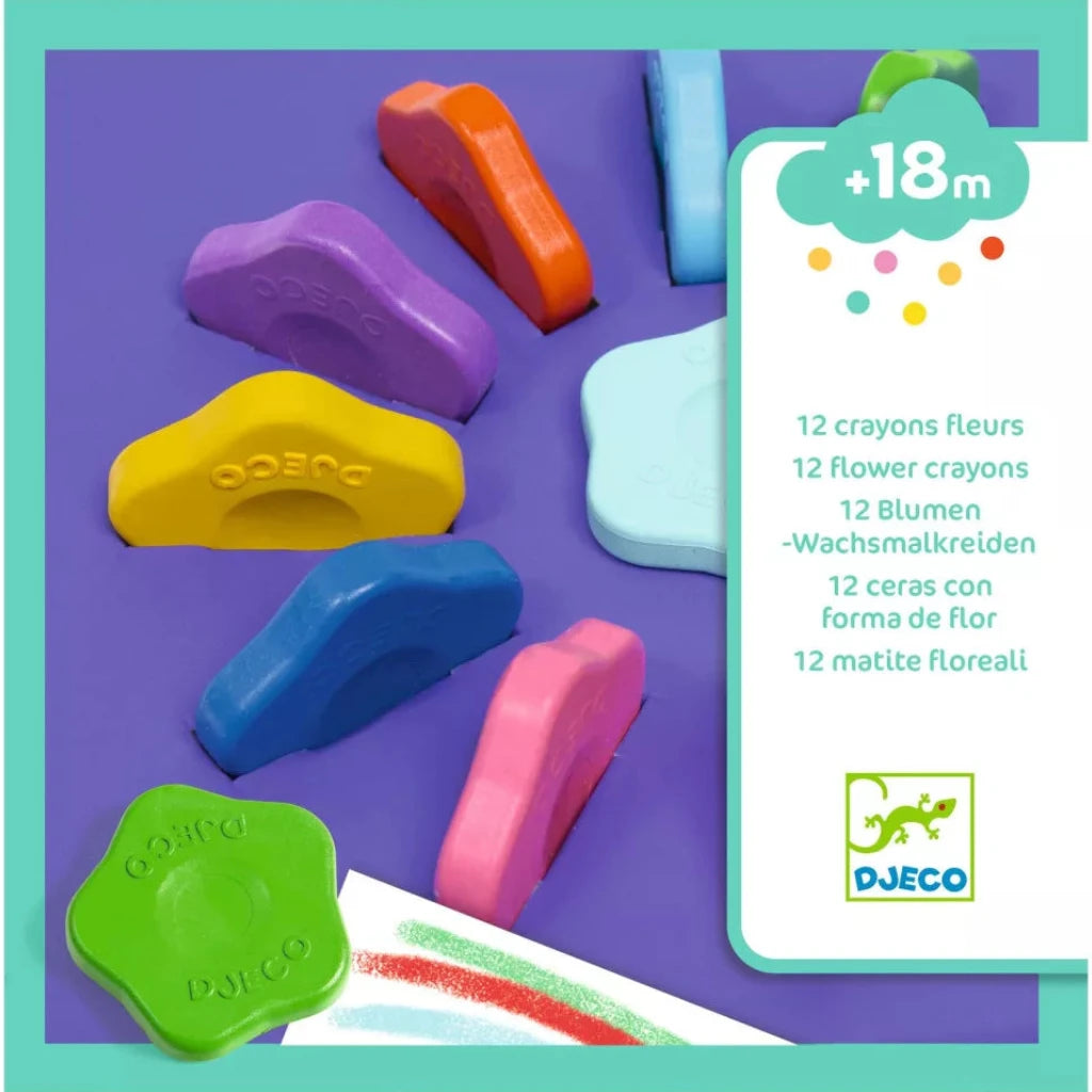 12 ceras en forma de Flor