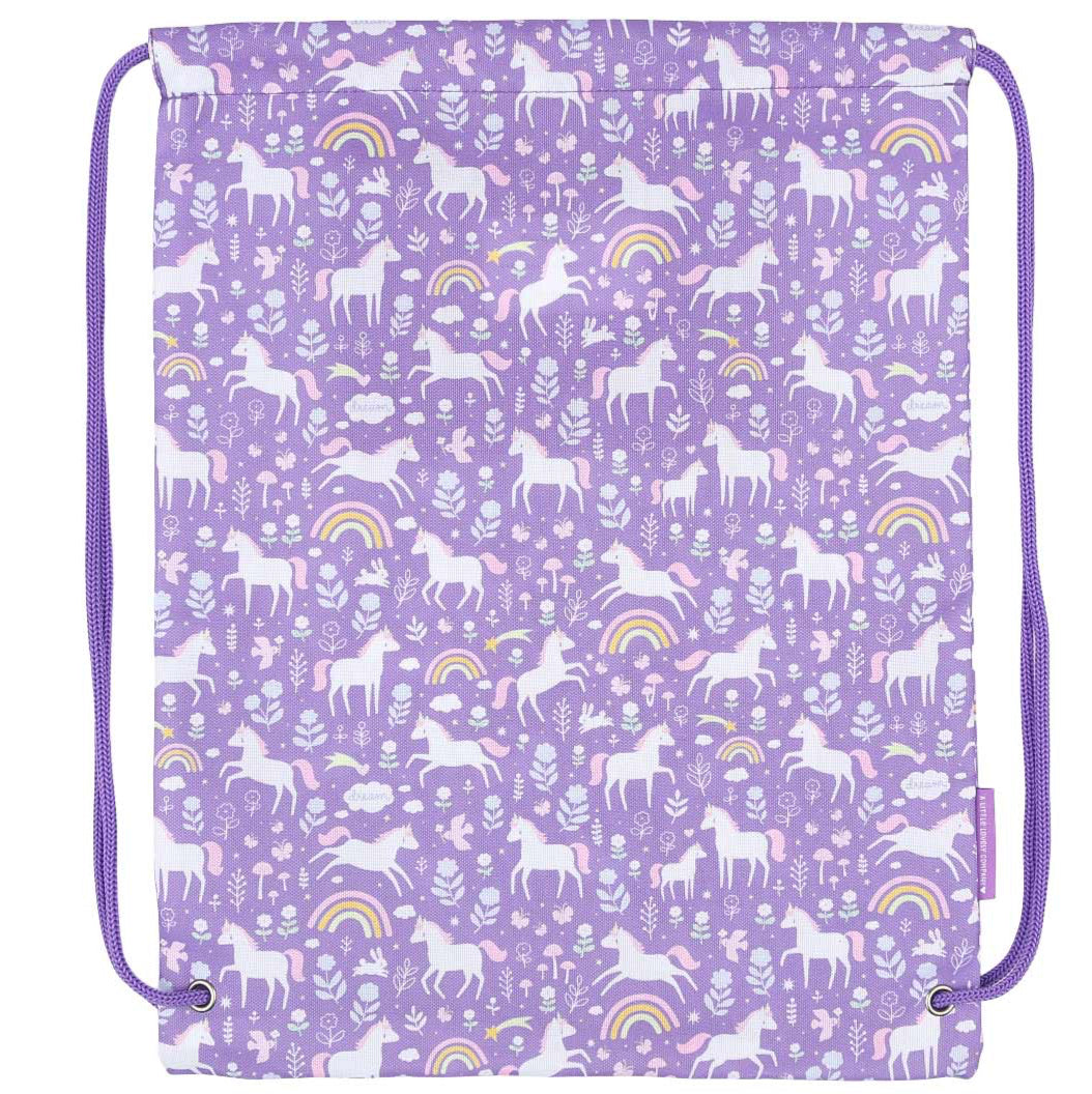 Mochila saco ALLC · unicornios