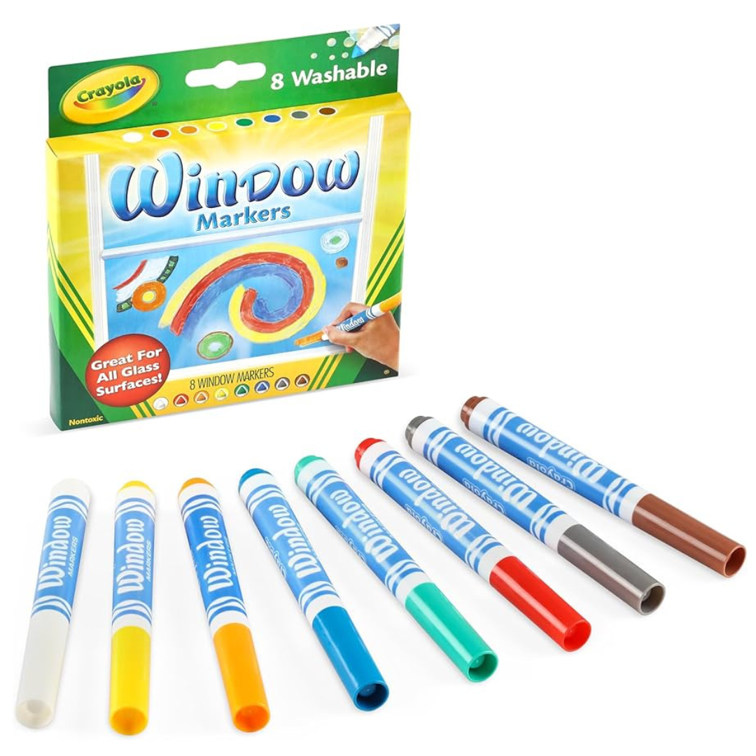 8 rotuladores lavables para ventanas
