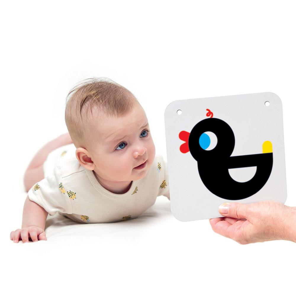 Tarjetas de alto contraste para bebés
