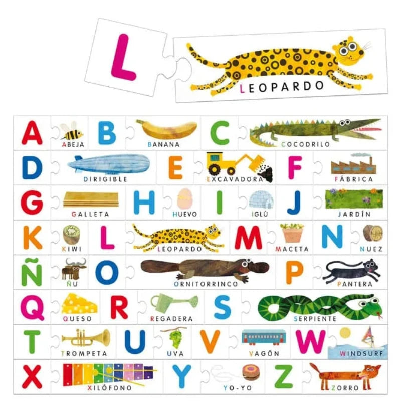 Alfabeto táctil Montessori