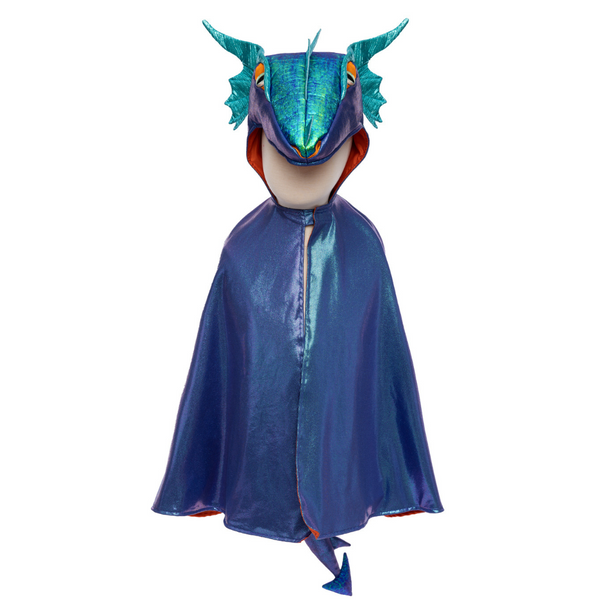 Capa Dragón Azul Metálico