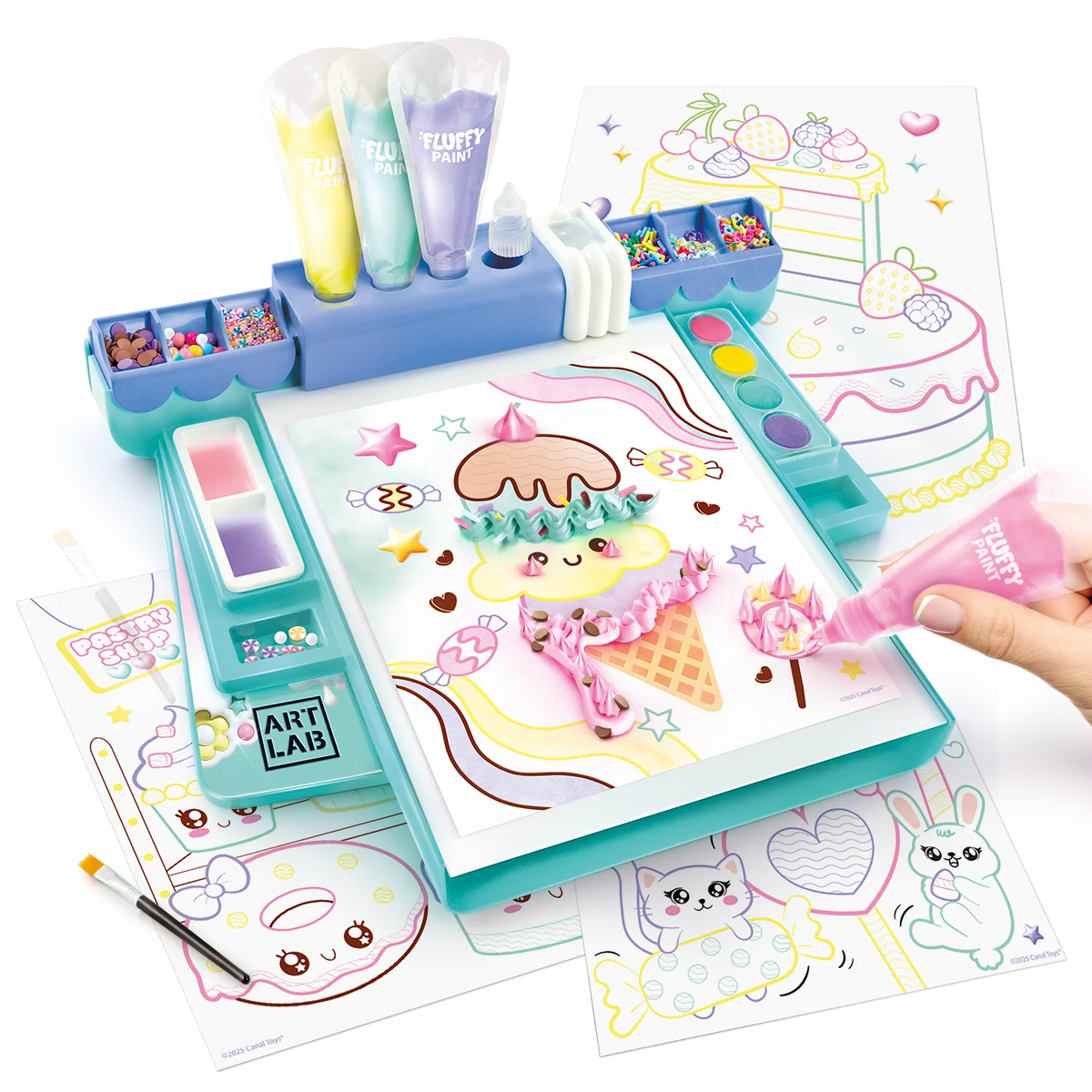 Estudio de acuarelas con FLUFFY PAINT 3D