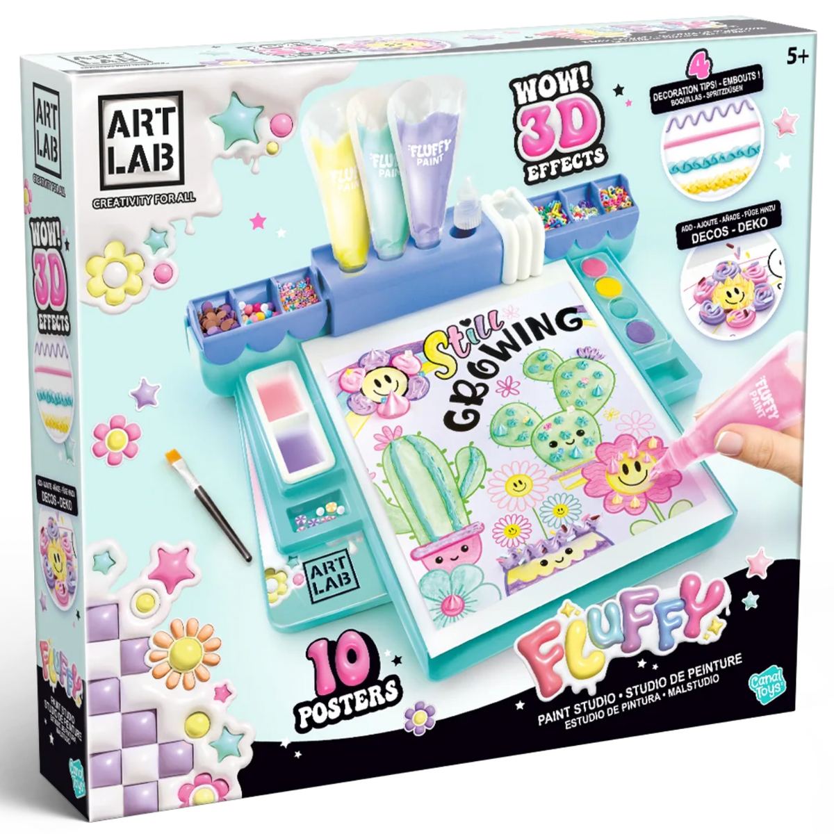 Estudio de acuarelas con FLUFFY PAINT 3D