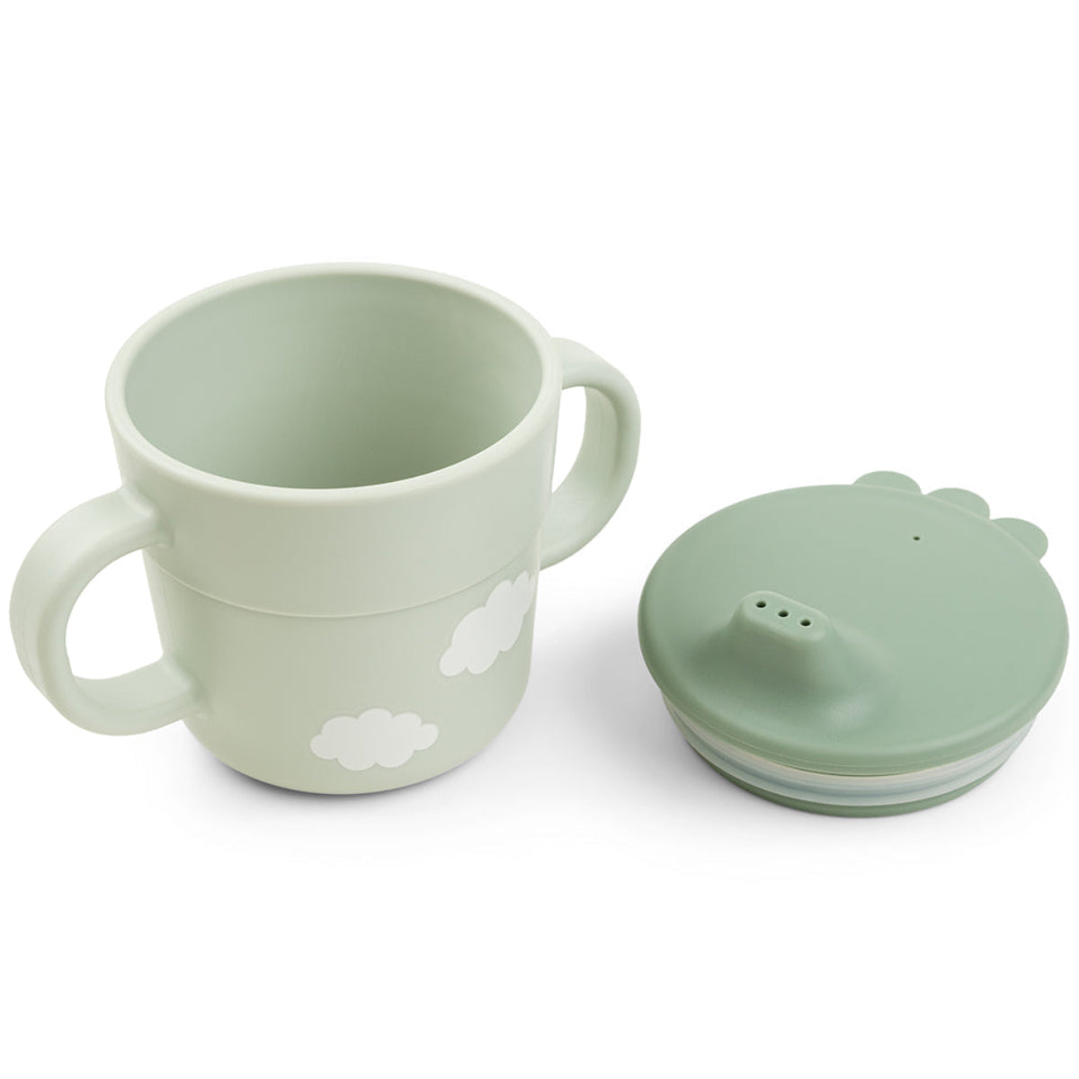 Vajilla con ventosa DONEBYDEER · happy cloud verde