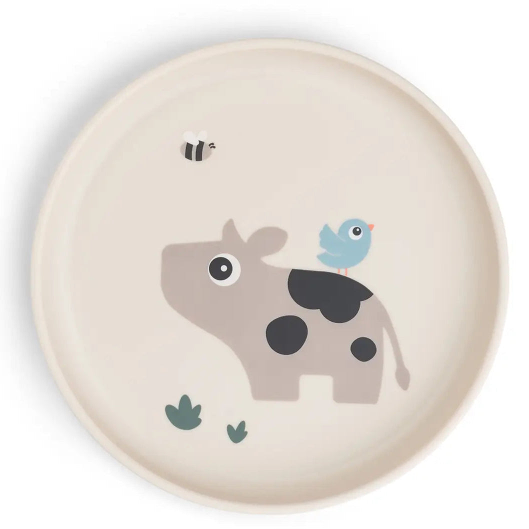Plato foodie antideslizante DONEBYDEER tiny farm · arena