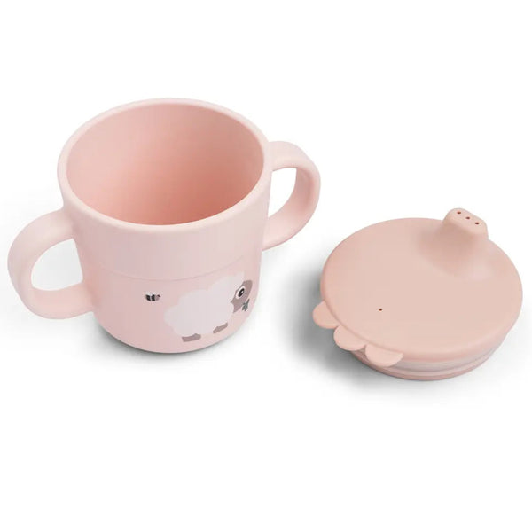 Taza de aprendizaje DONEBYDEER tiny farm · rosa