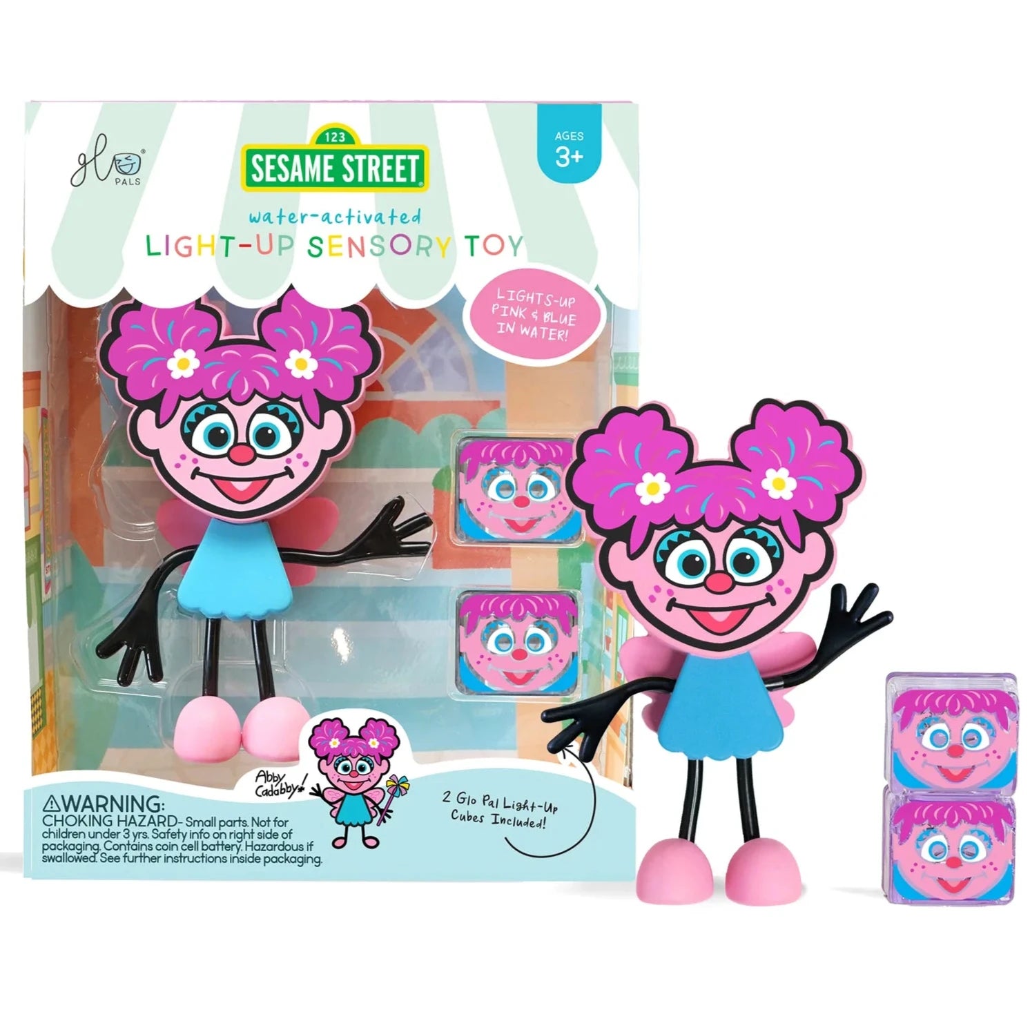 Personaje con 2 cubos de luz GLOPALS · ABBY CADABBY