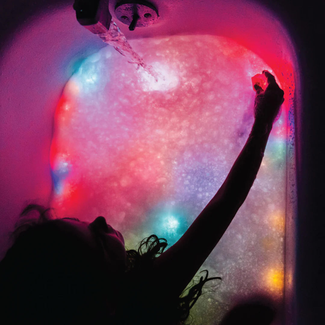 Cubos ¡con luz! para el baño GLOPALS · PARTY multicolor