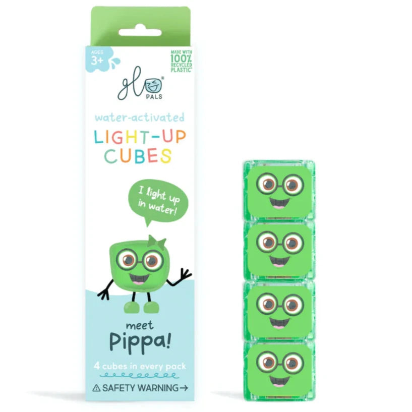 Cubos ¡con luz! para el baño GLOPALS · PIPPA verde