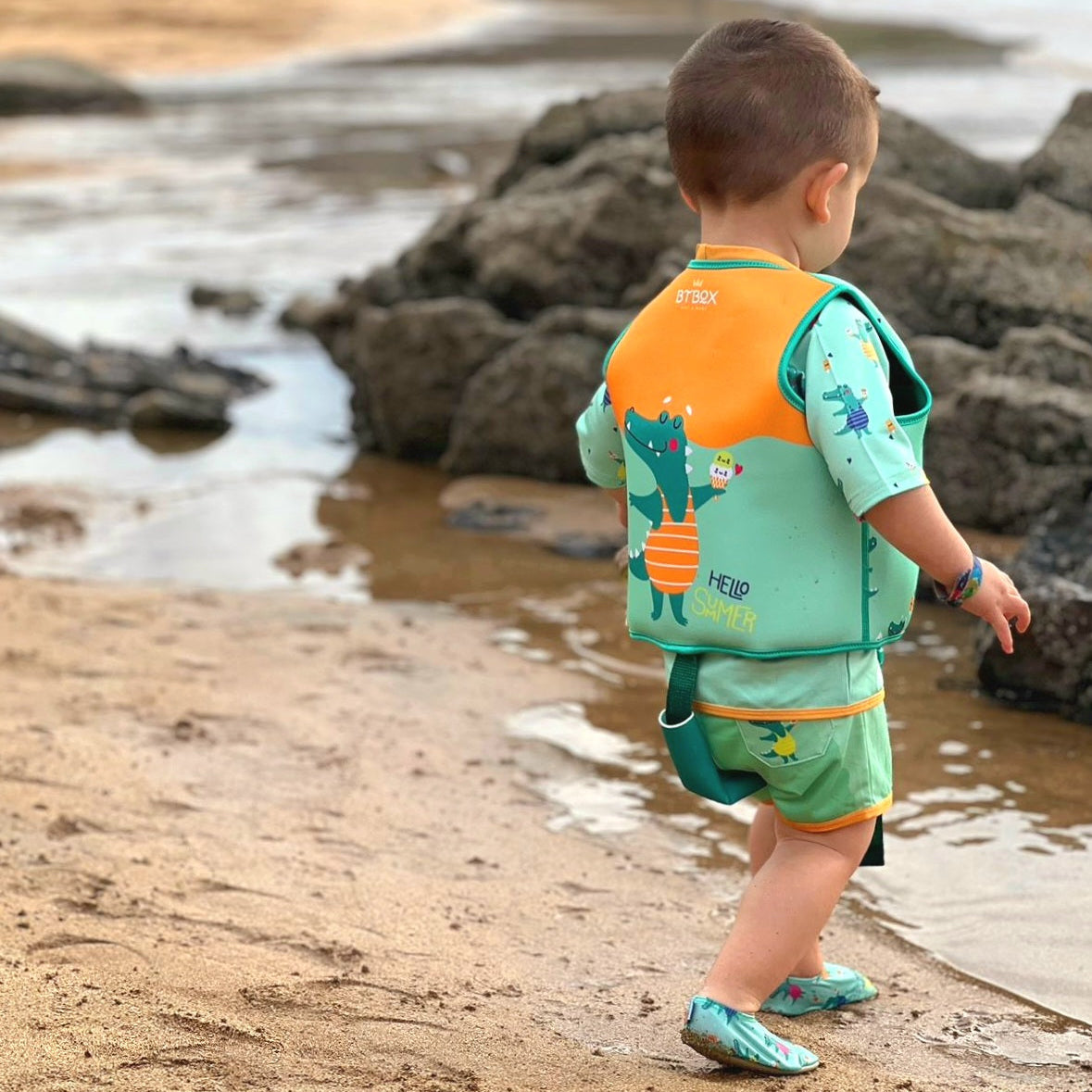 Chaleco flotador de aprendizaje BTBOX · cocodrilos