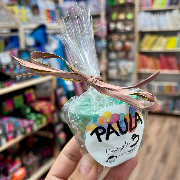 Regalos invitados cumpleaños 3 años sales