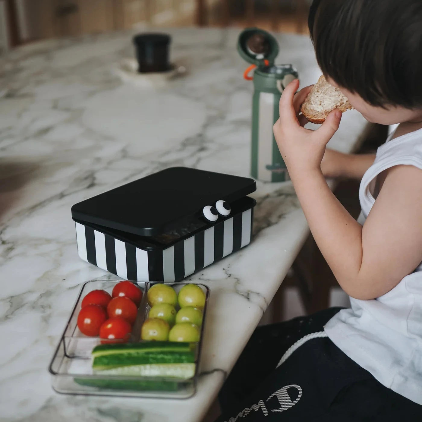 Caja de almuerzo con bandejas extraíbles NOUI NOUI · black