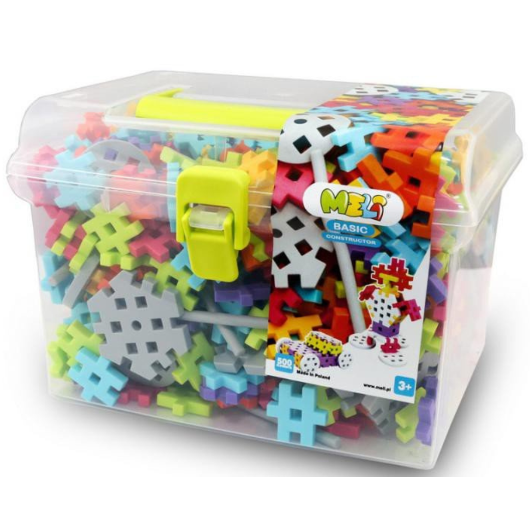 Construcciones Meli · Basic constructor travel box 500 piezas