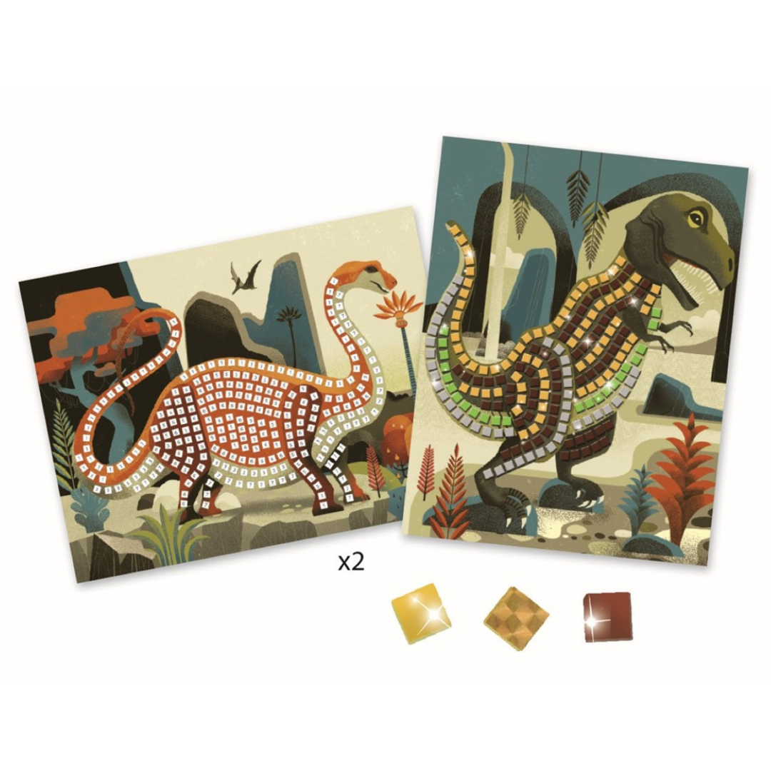Mosaicos de pegatinas · dinosaurios