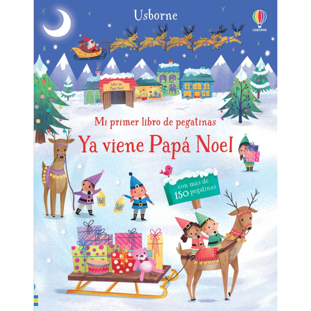 Mi primer libro de pegatinas · Ya viene Papá Noel