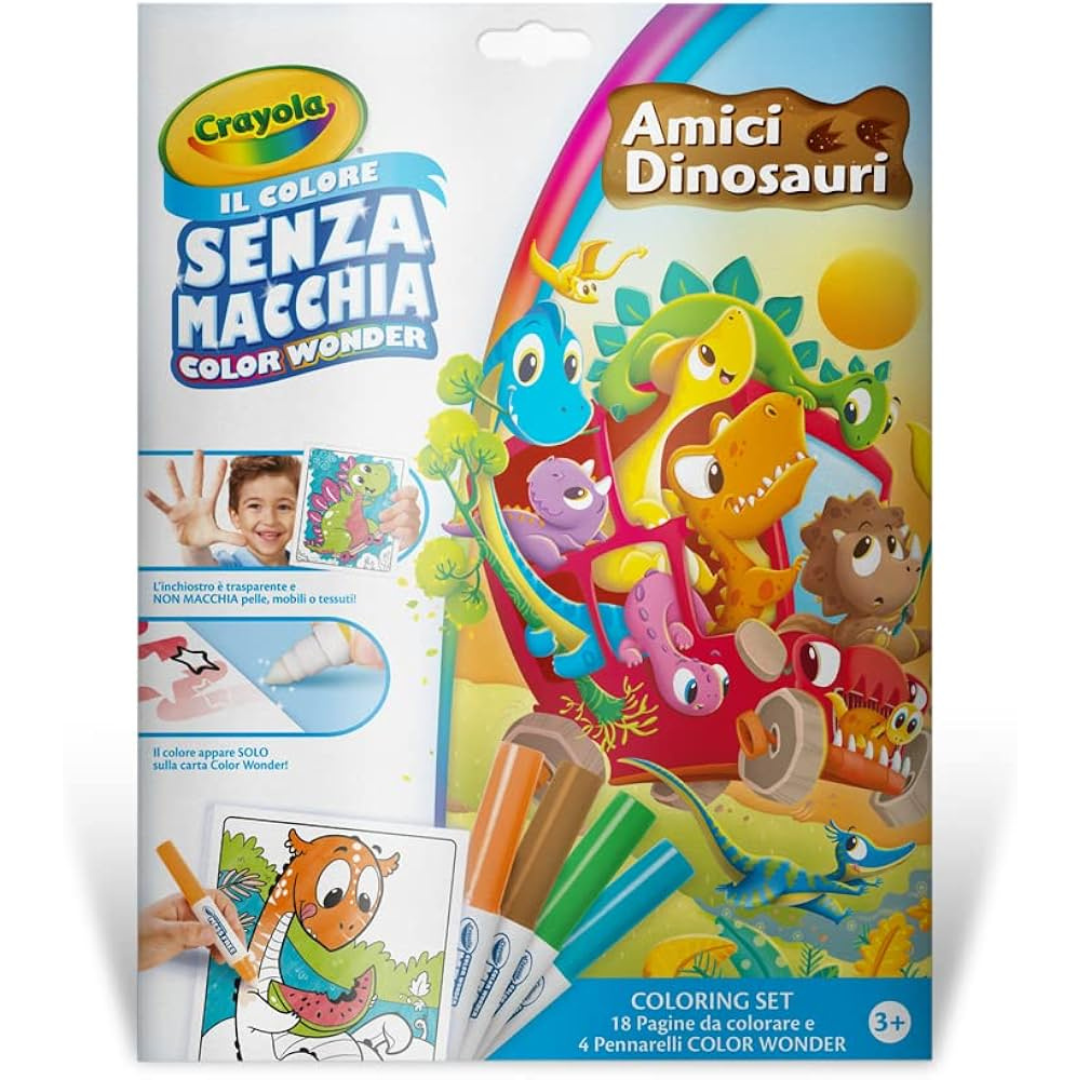 Colorea ¡sin manchas! · Amigos dinos