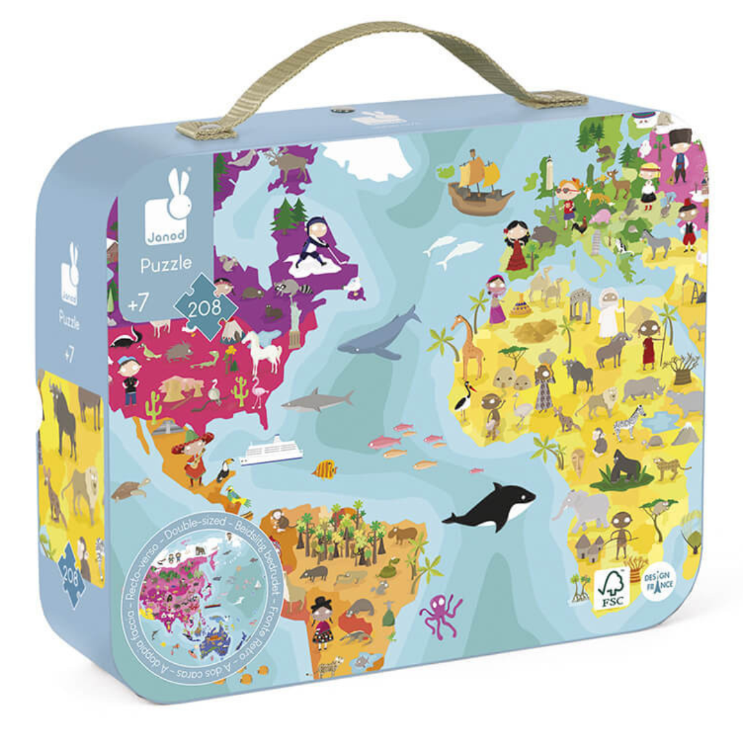 Puzzle ¡reversible! planeta azul: 208 piezas