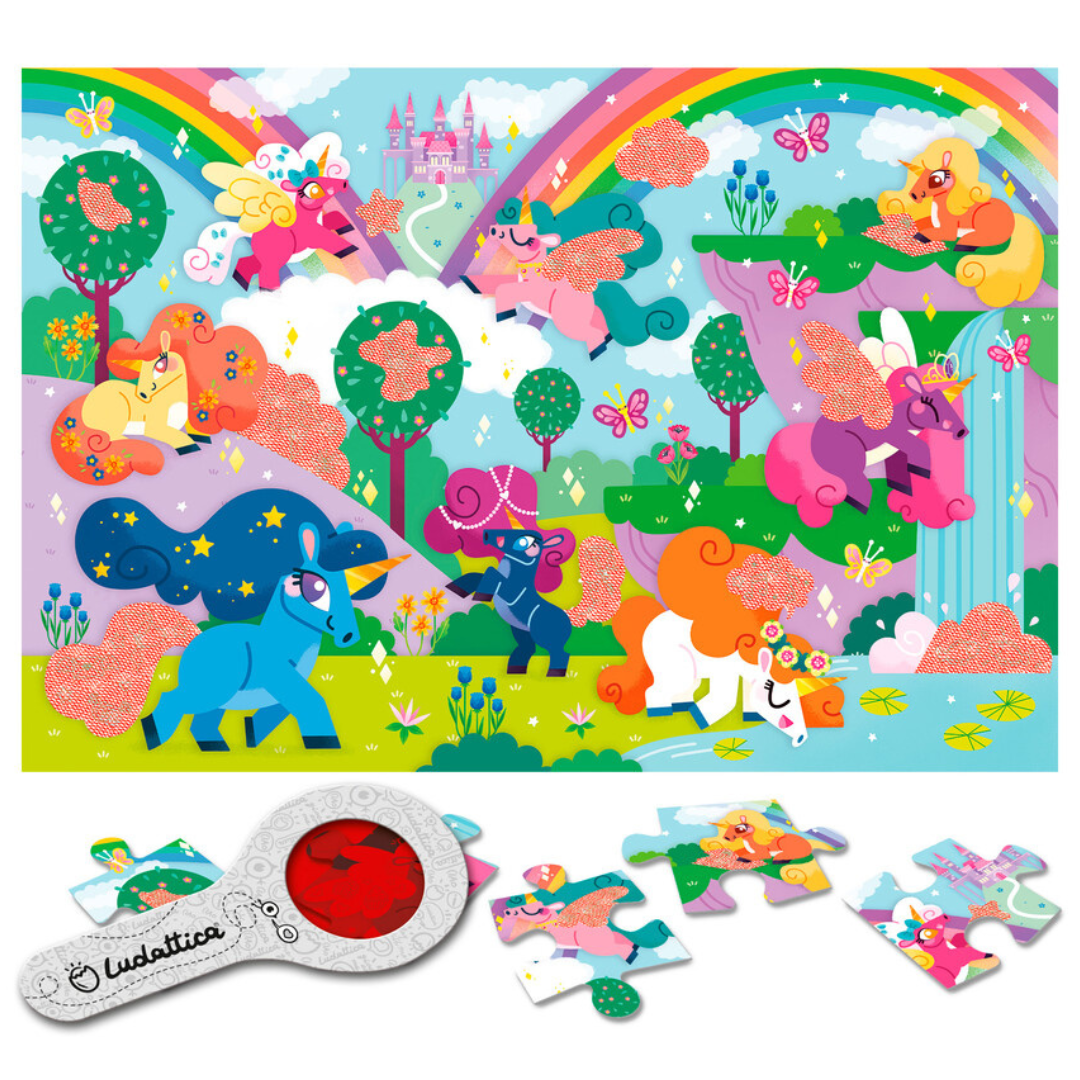 SECRET PUZZLE unicornios: 24 piezas