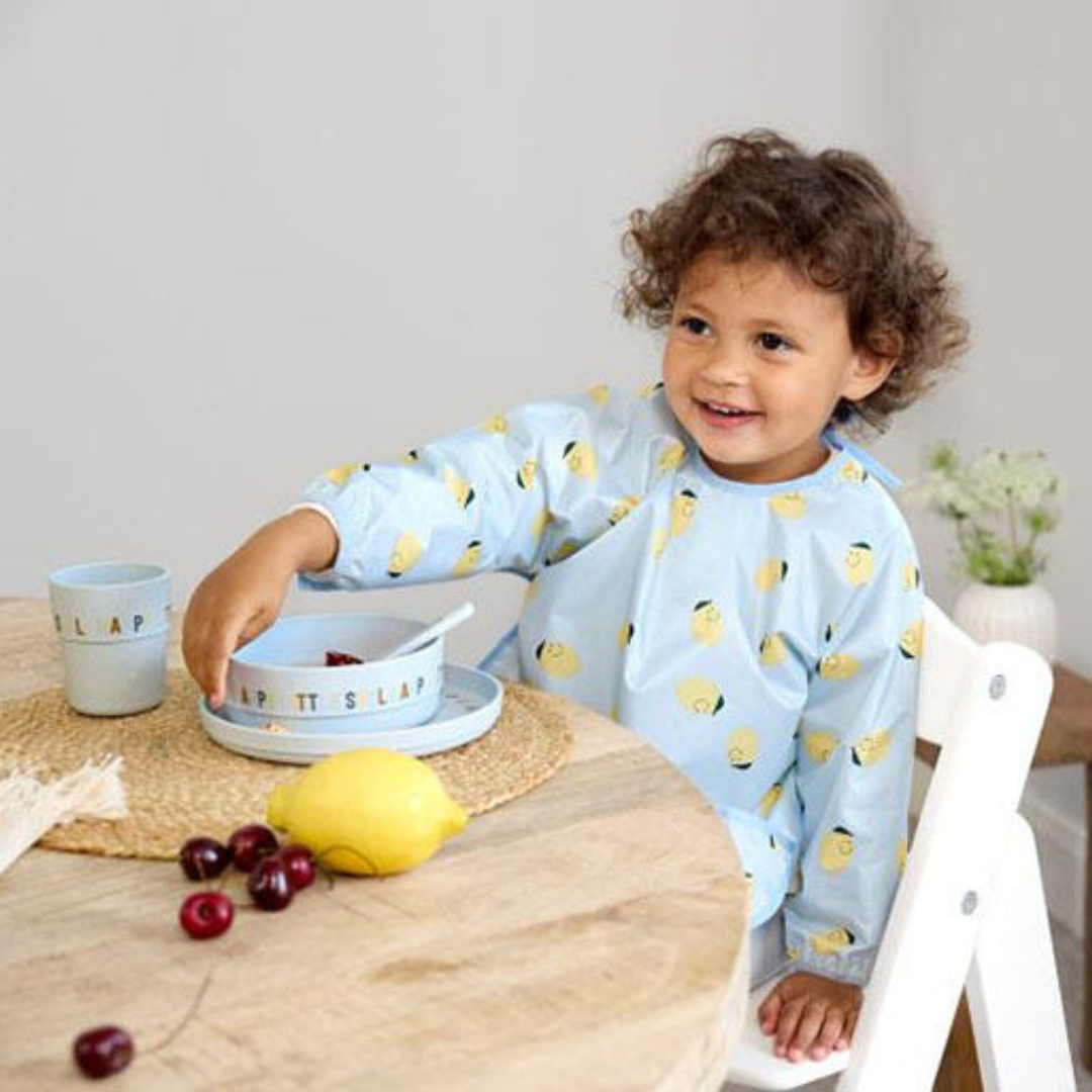 2 baberos manga larga con bolsillo Lässig · fruits lemon