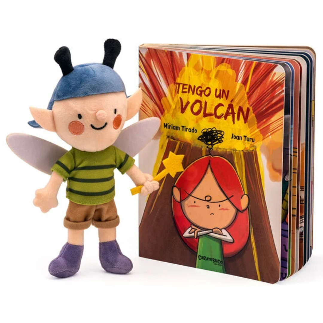 Tengo un volcán: libro + peluche