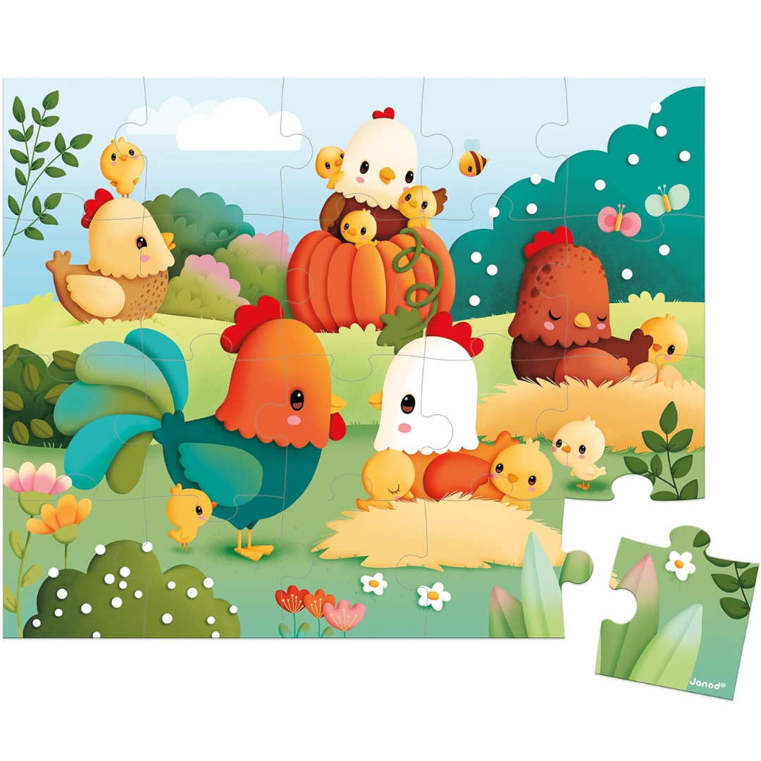 Puzzle bienvenidos al corral: 20 piezas
