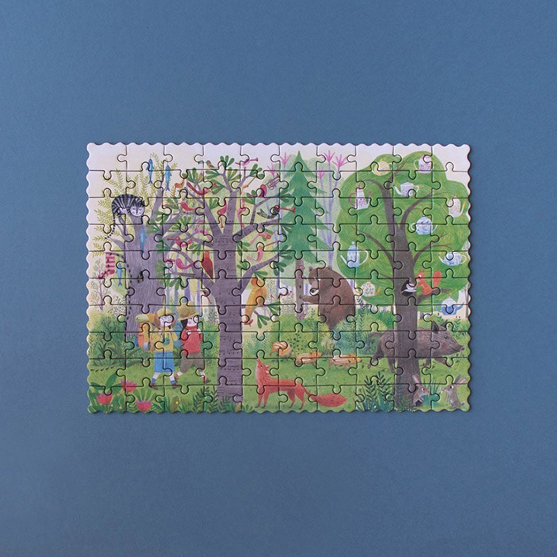 Puzzle pocket ¡reversible! night and day in the forest