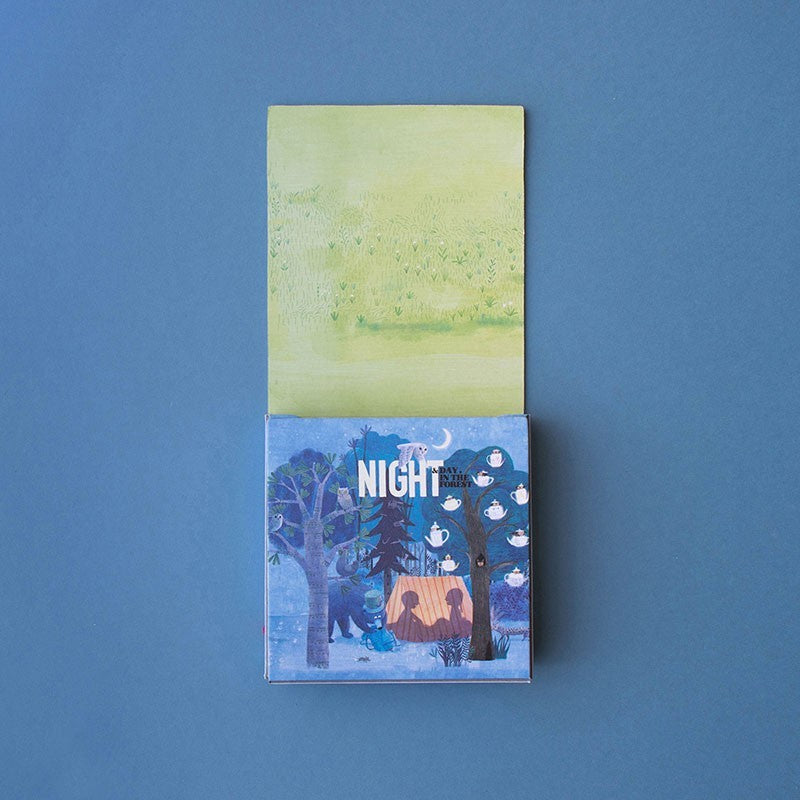 Puzzle pocket ¡reversible! night and day in the forest